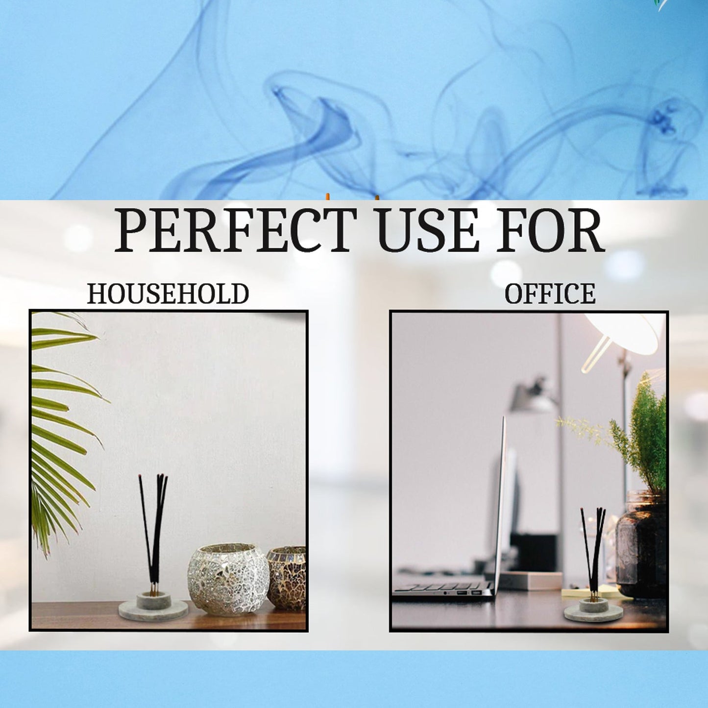 Burning Herbal Mosquito Agarbatti stick, effectively repelling insects with minimal smoke.