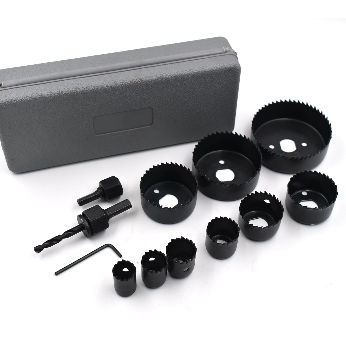The BoltForce 12-piece hole saw kit, perfect for a range of woodworking projects.