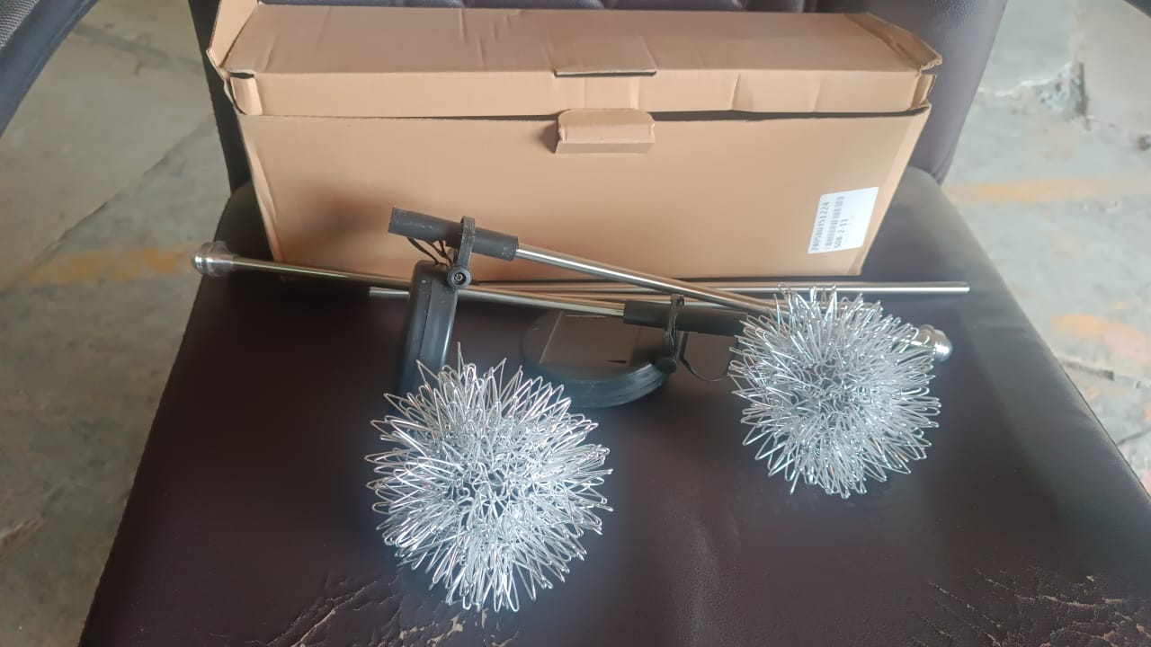 Solar garden lights illuminating lawn and pathway with multicolor LEDs