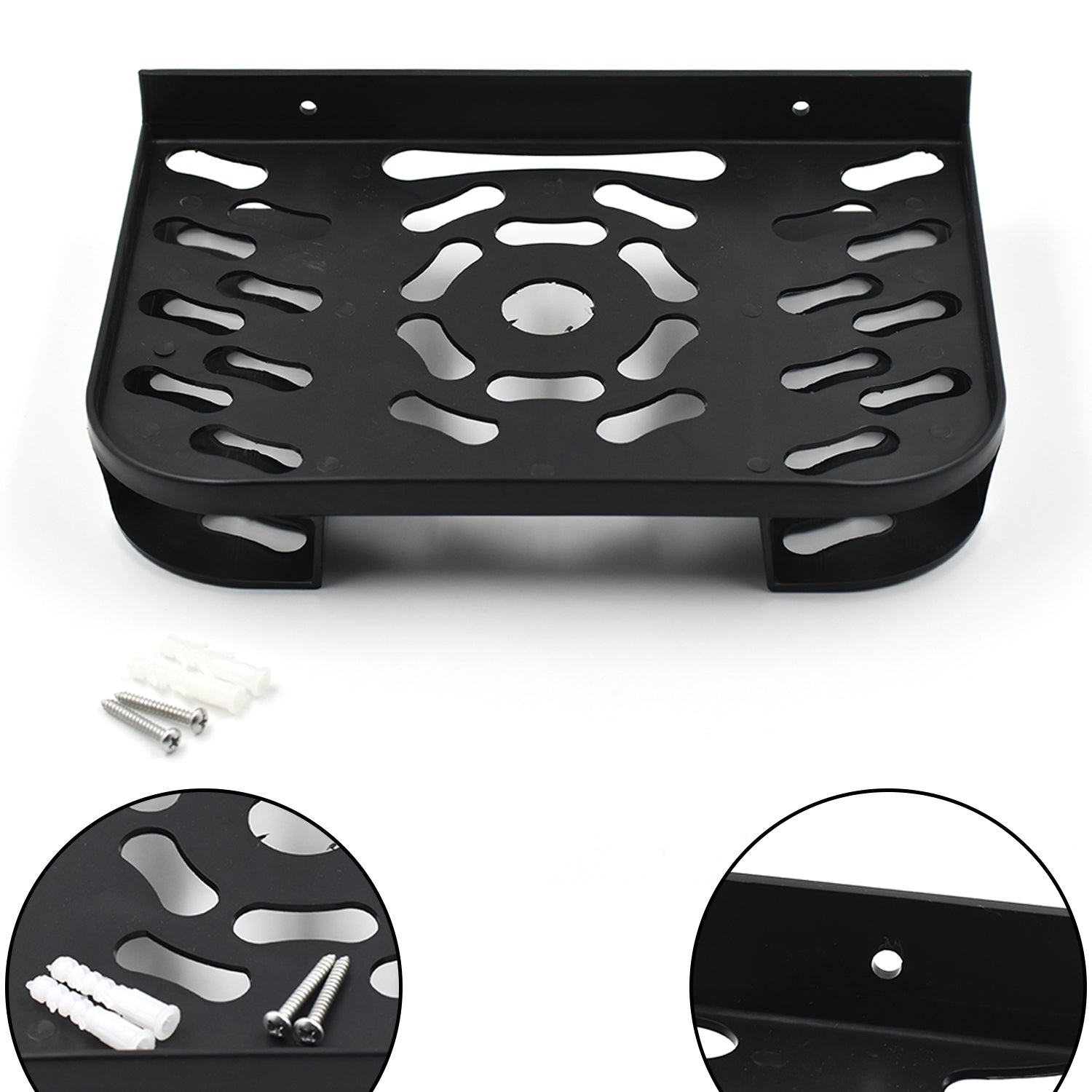Sturdy platform of the set top box stand, ensuring secure placement.