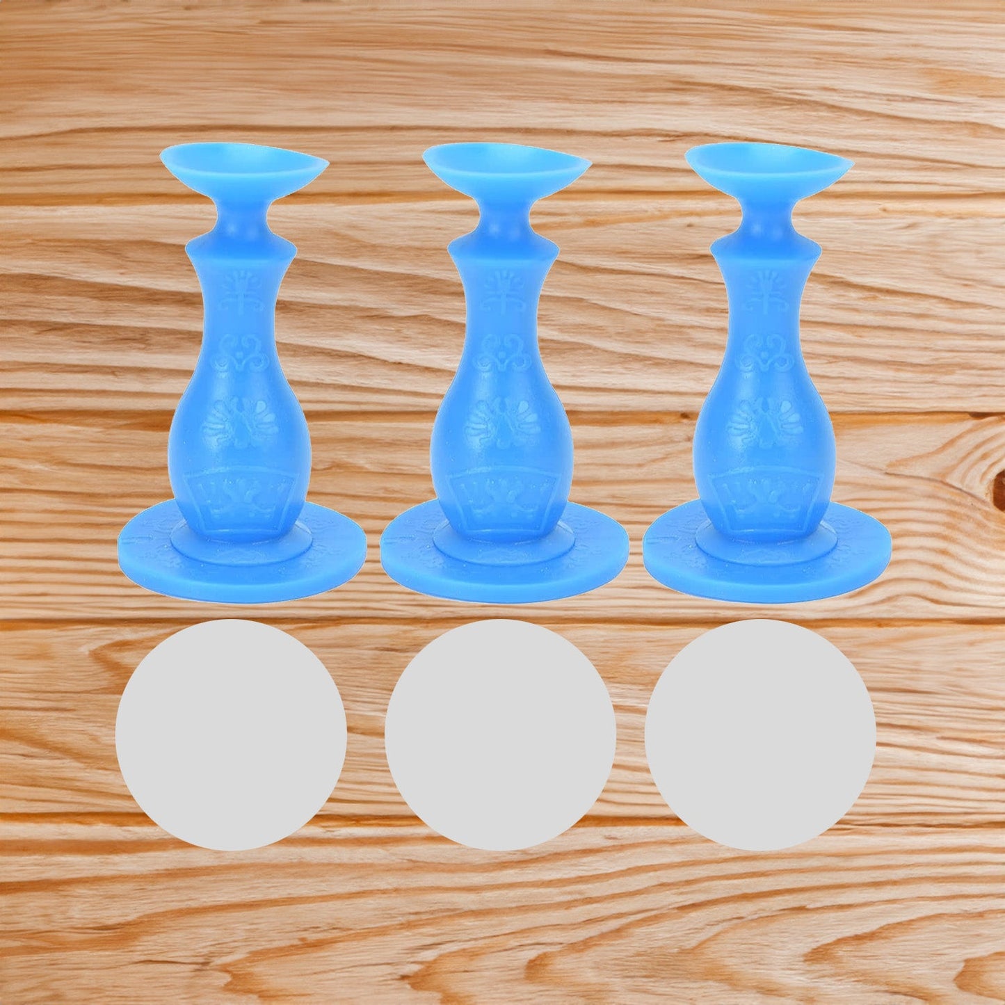 Side view of the durable rubber washer door stopper with its suction cup.