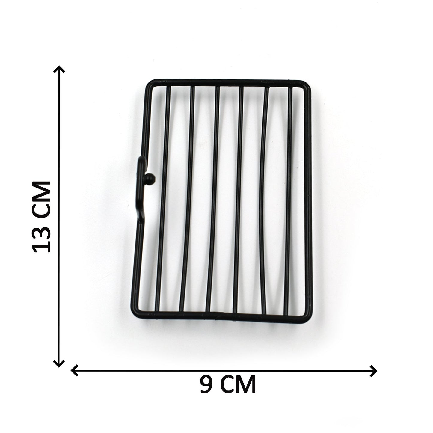 Two wall mount soap racks providing an efficient storage solution for bathroom essentials.