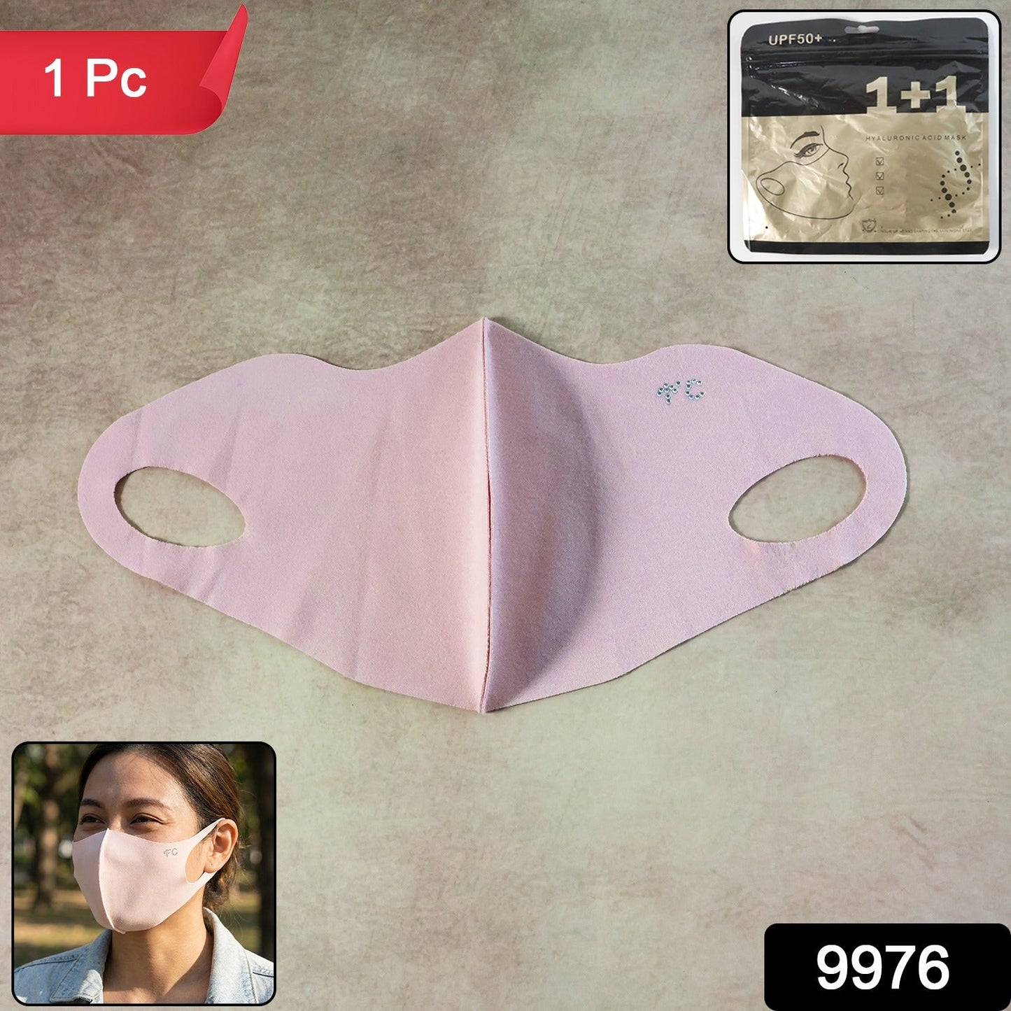 3D hydrating face mask with snug fit for full face coverage