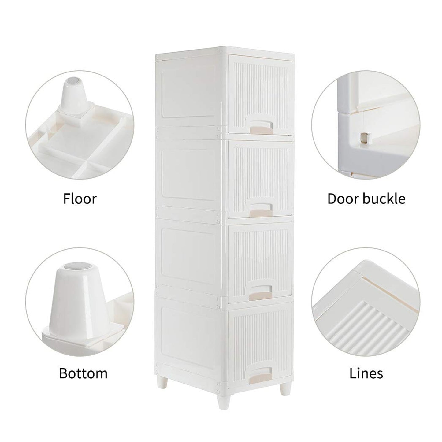 Compact multipurpose storage cabinet perfectly placed in a bathroom for toiletries.