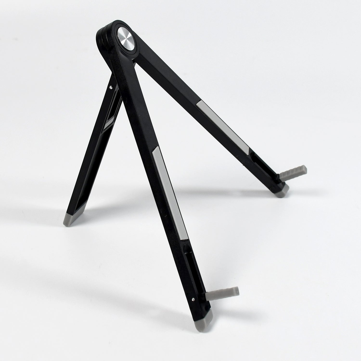 Top-down view of the slim tablet stand, showcasing its minimalist aesthetic.