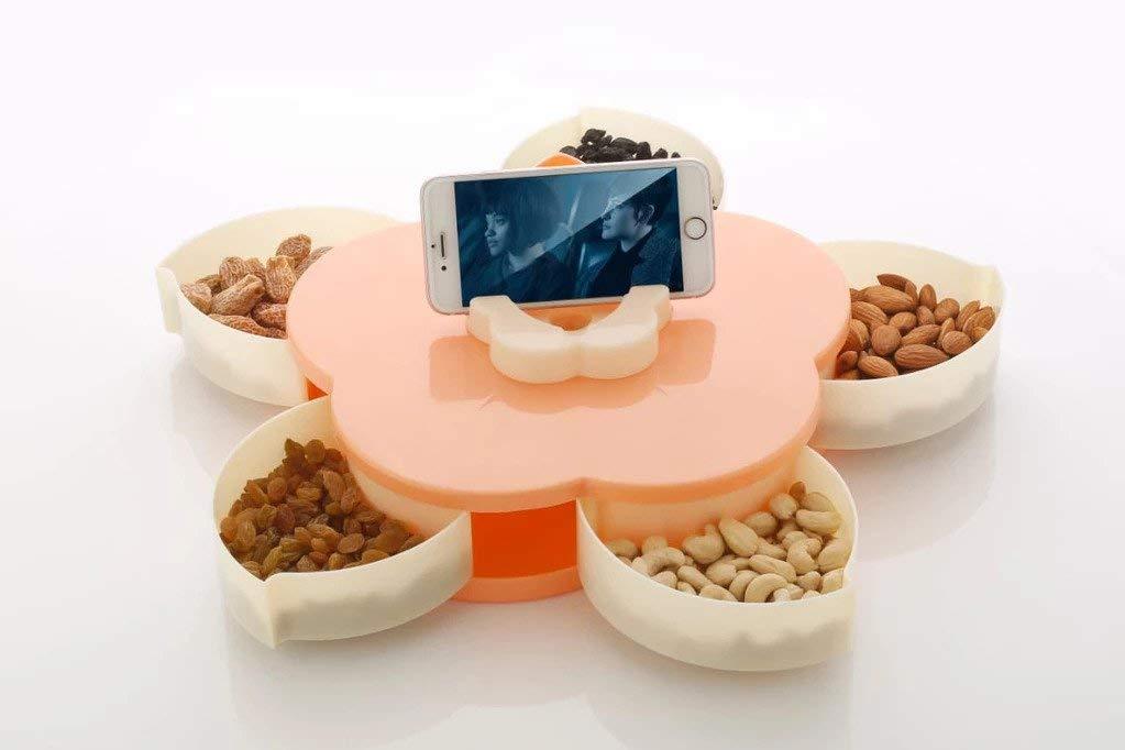 Innovative smart candy box designed to keep different snacks neatly separated.
