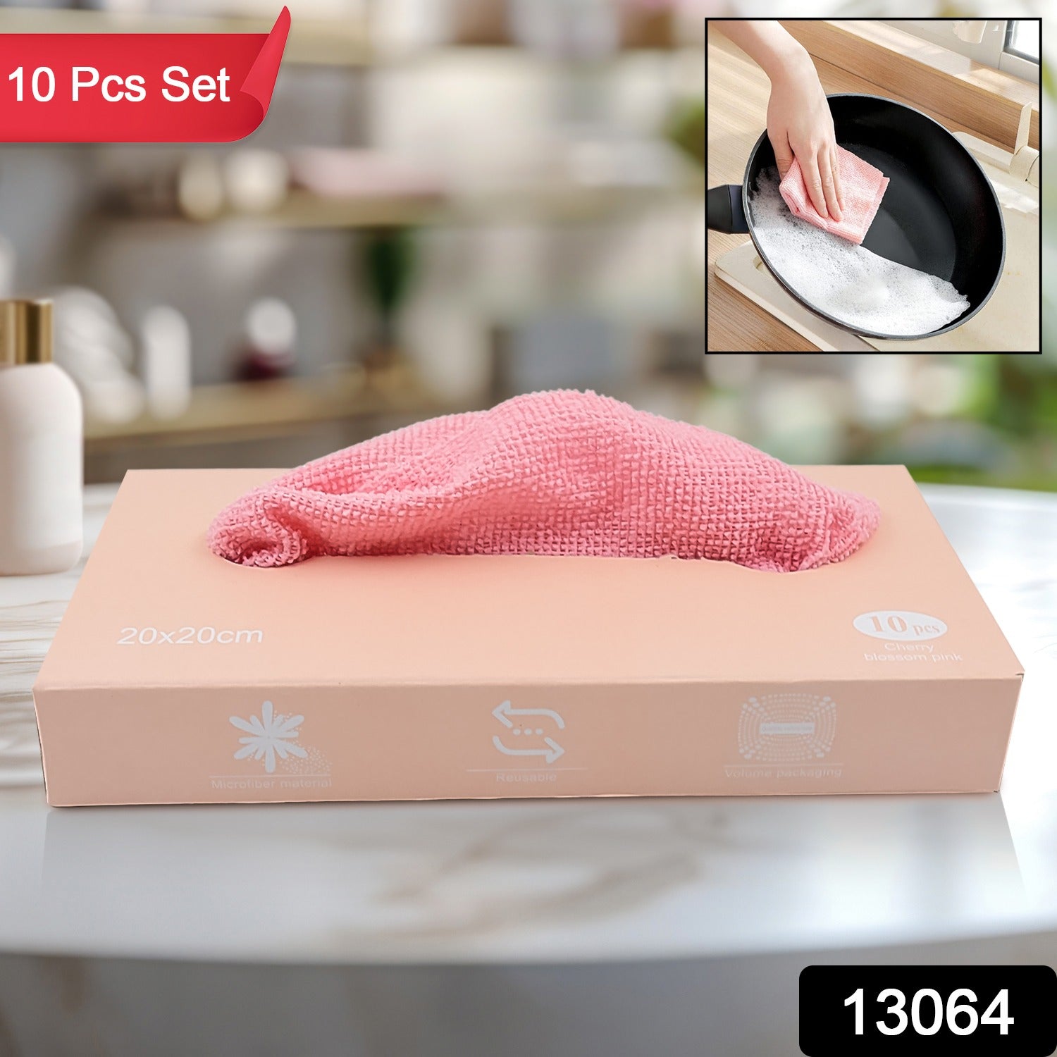 Close-up of the soft, high-density microfiber cleaning cloth material.
