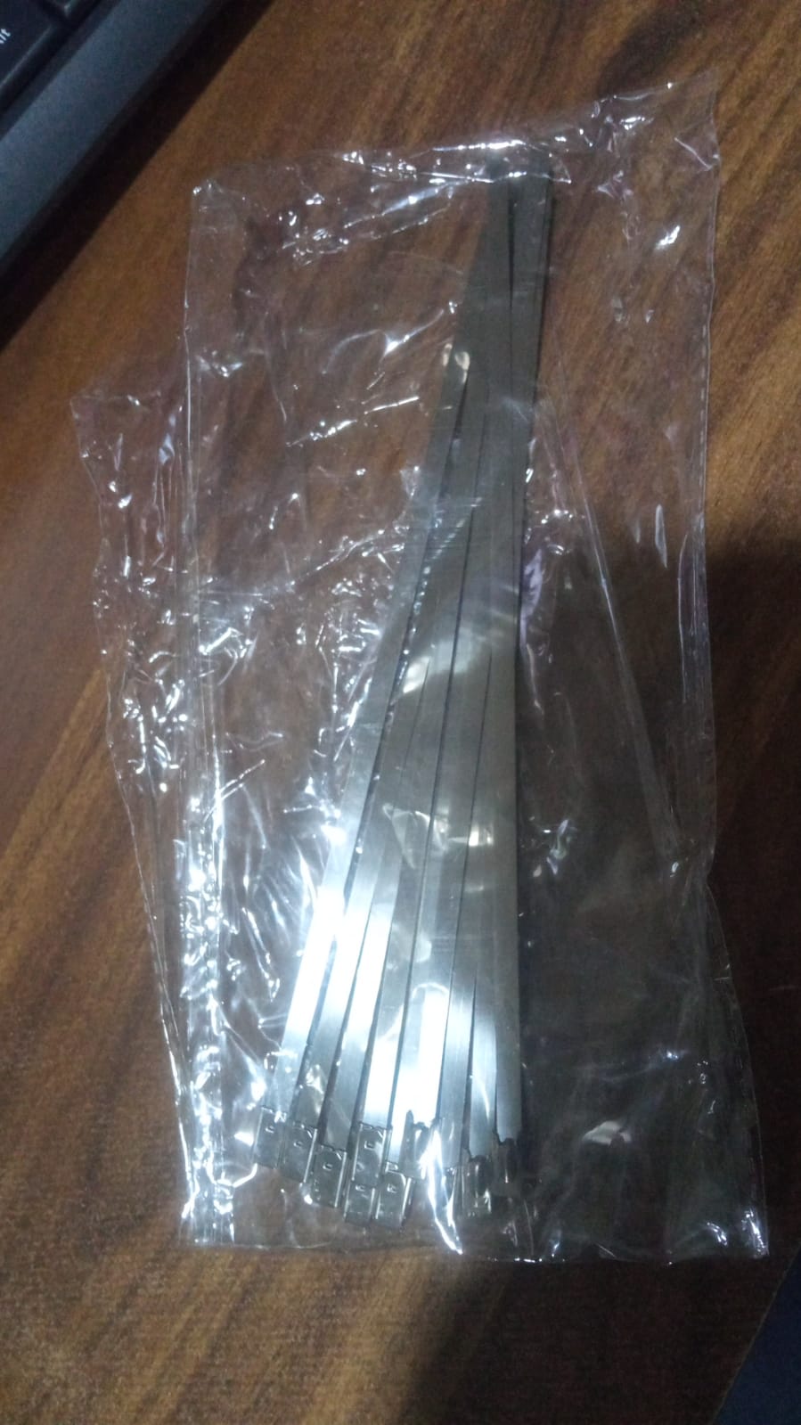 Generic product image of stainless steel cable ties.