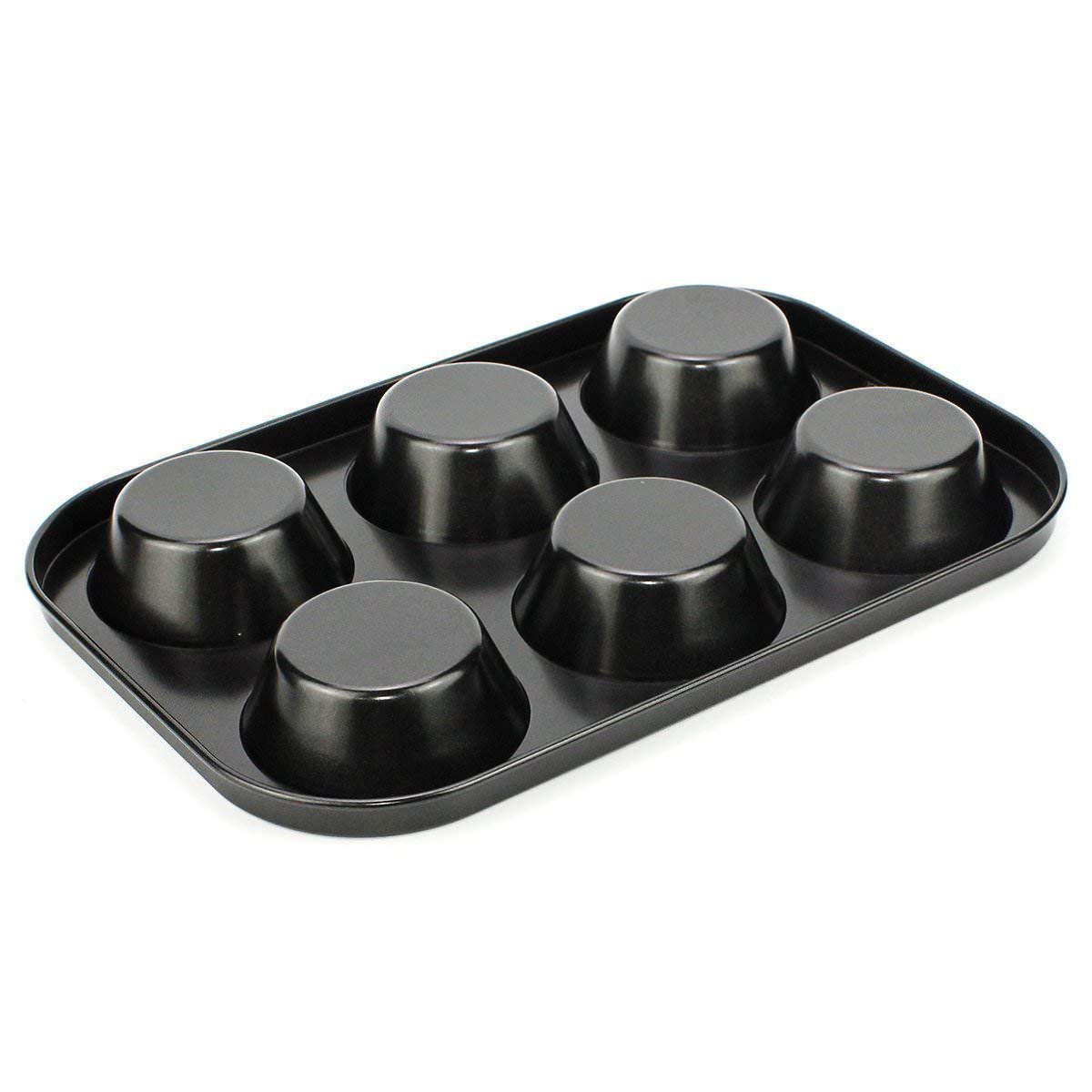 High-quality 6-cavity baking tray, ideal for oven safe bakeware.