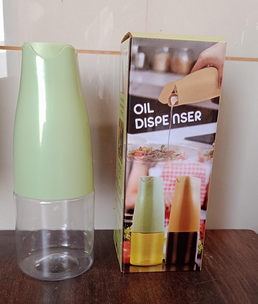Oil Dispenser 500ml – Auto Open Lid, Non-Drip Bottle | Own Hydrate