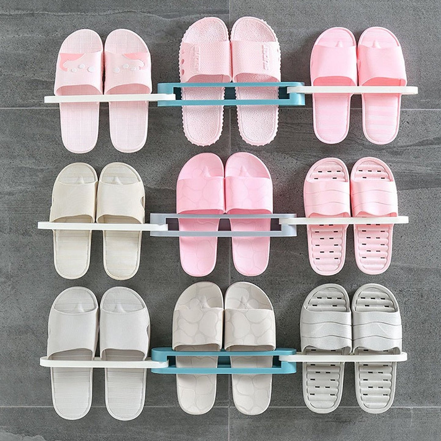 Detailed view highlighting the compact dimensions and design features of the shoe rack.