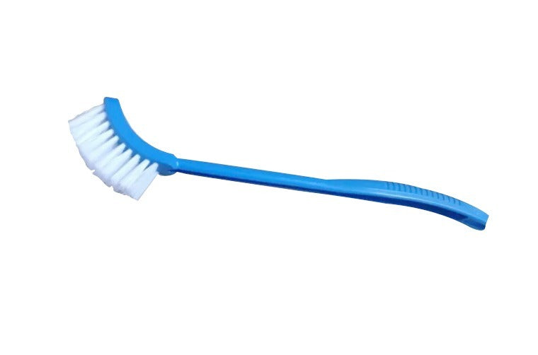 Single-sided toilet brush for efficient and targeted cleaning.