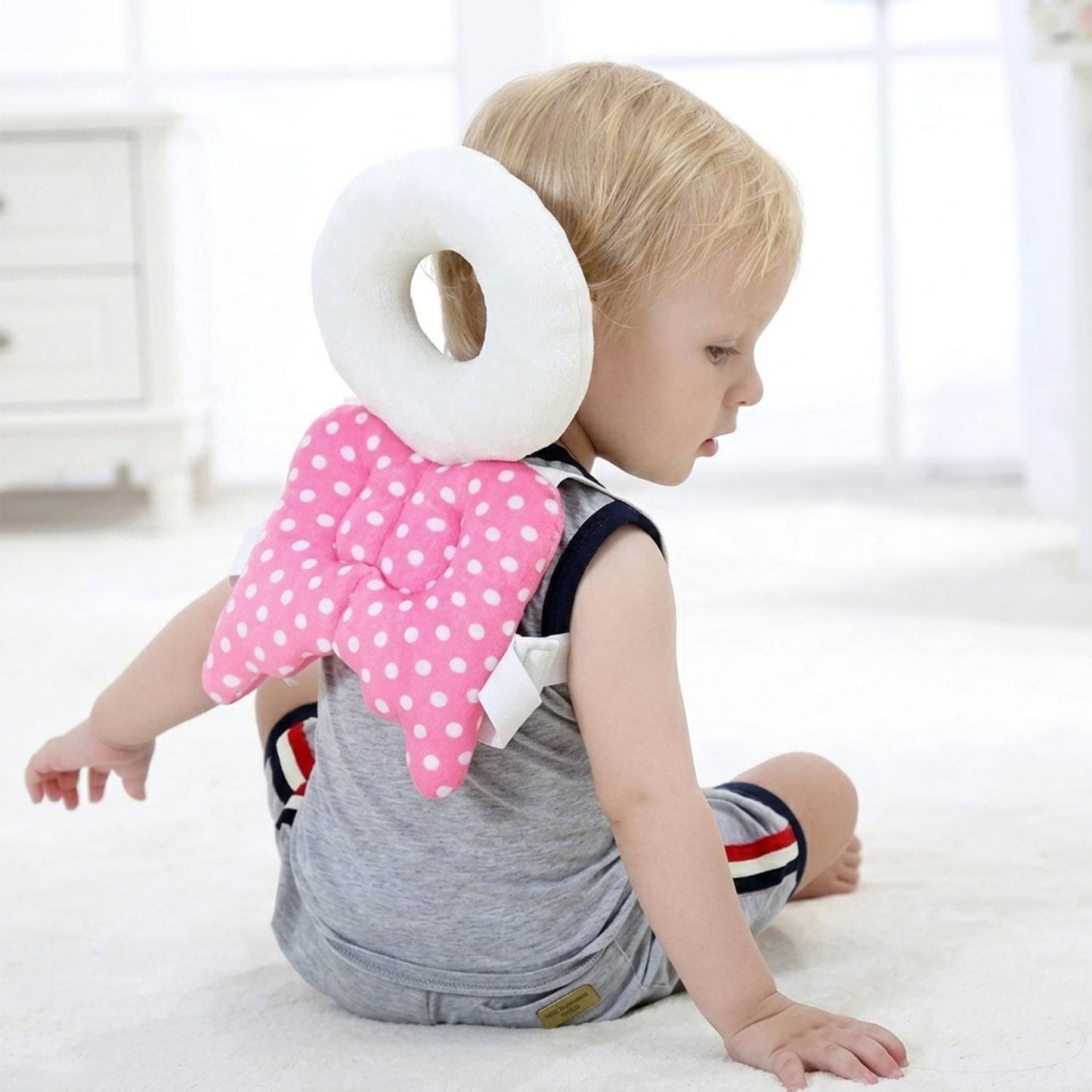 Baby Head Protector – Soft Safety Pad for Toddlers | Mini Bubbles
