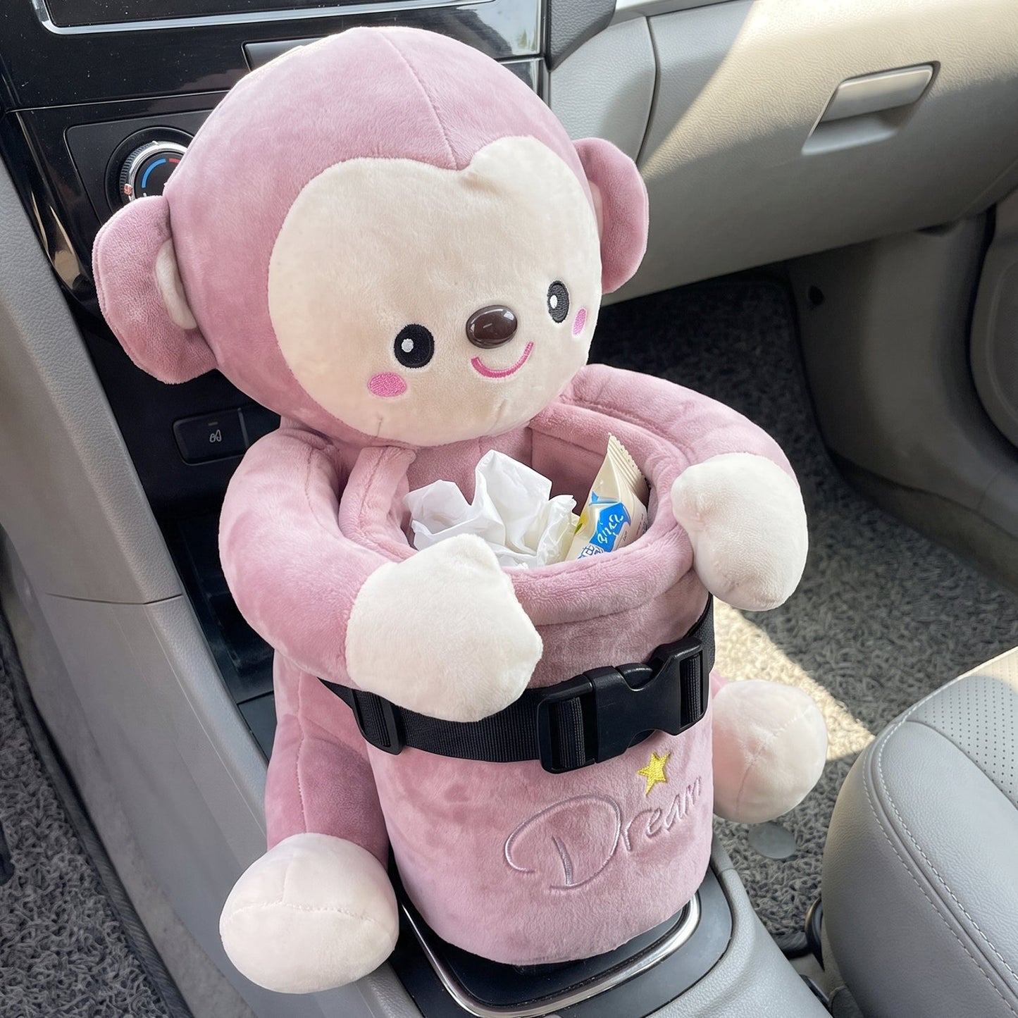 Compact car dustbin and tissue dispenser for vehicles