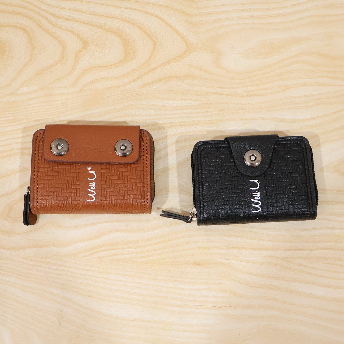 Black Zip-Around Card Holder Wallet – Secure Multi-Card Organizer
