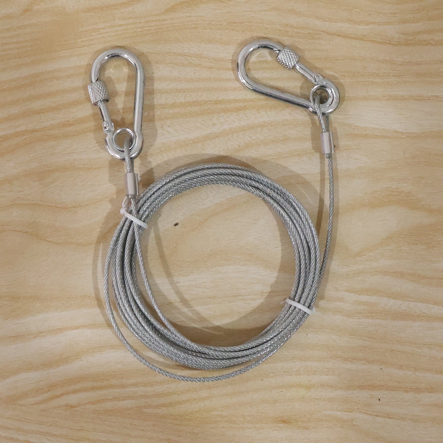 Steel wire rope clothesline use
