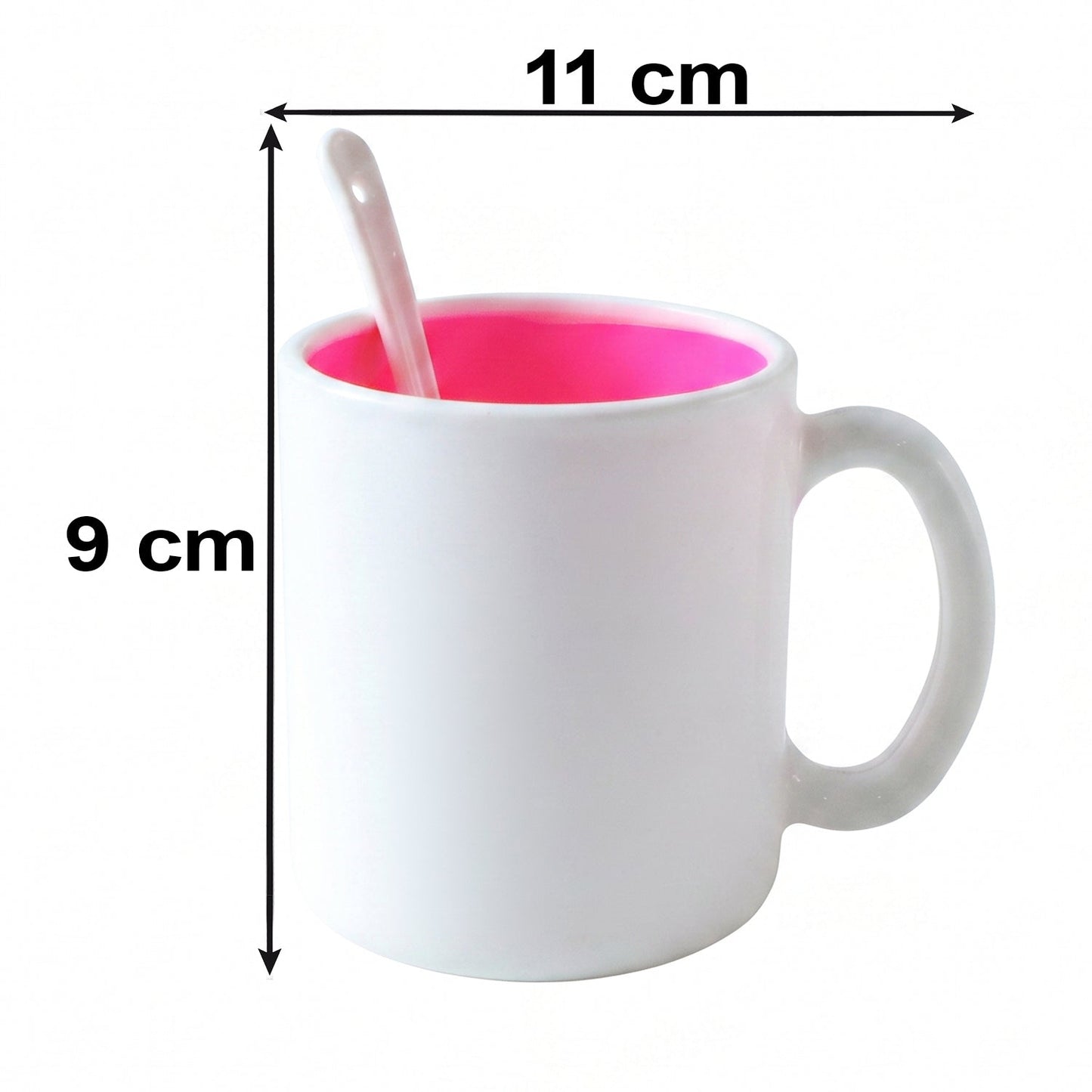 Coffee Mug with Spoon – Designer, Lead-Free Ceramic | Tidy Table