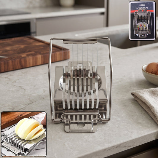 Stainless steel egg slicer cutter