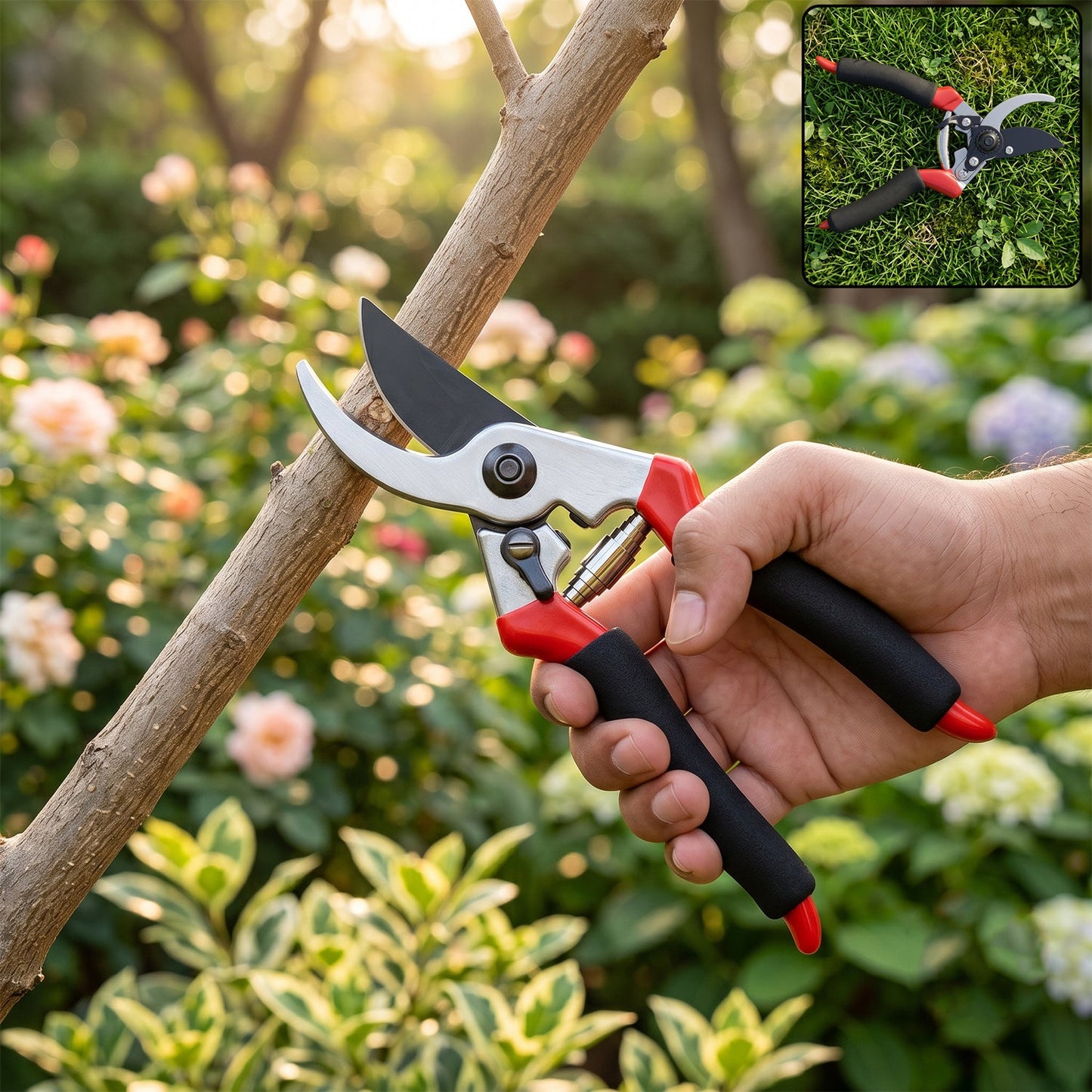 Garden Shears – Sharp Bypass Pruner for Plants | Tidy Roots