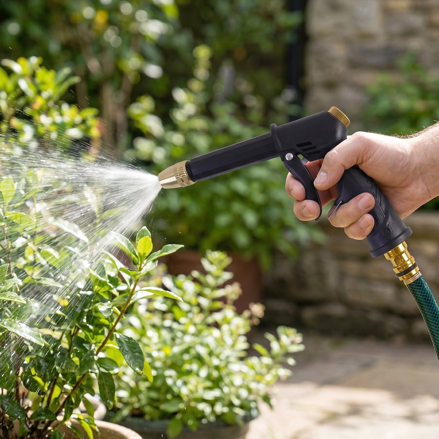 Pressure spray gun car wash use