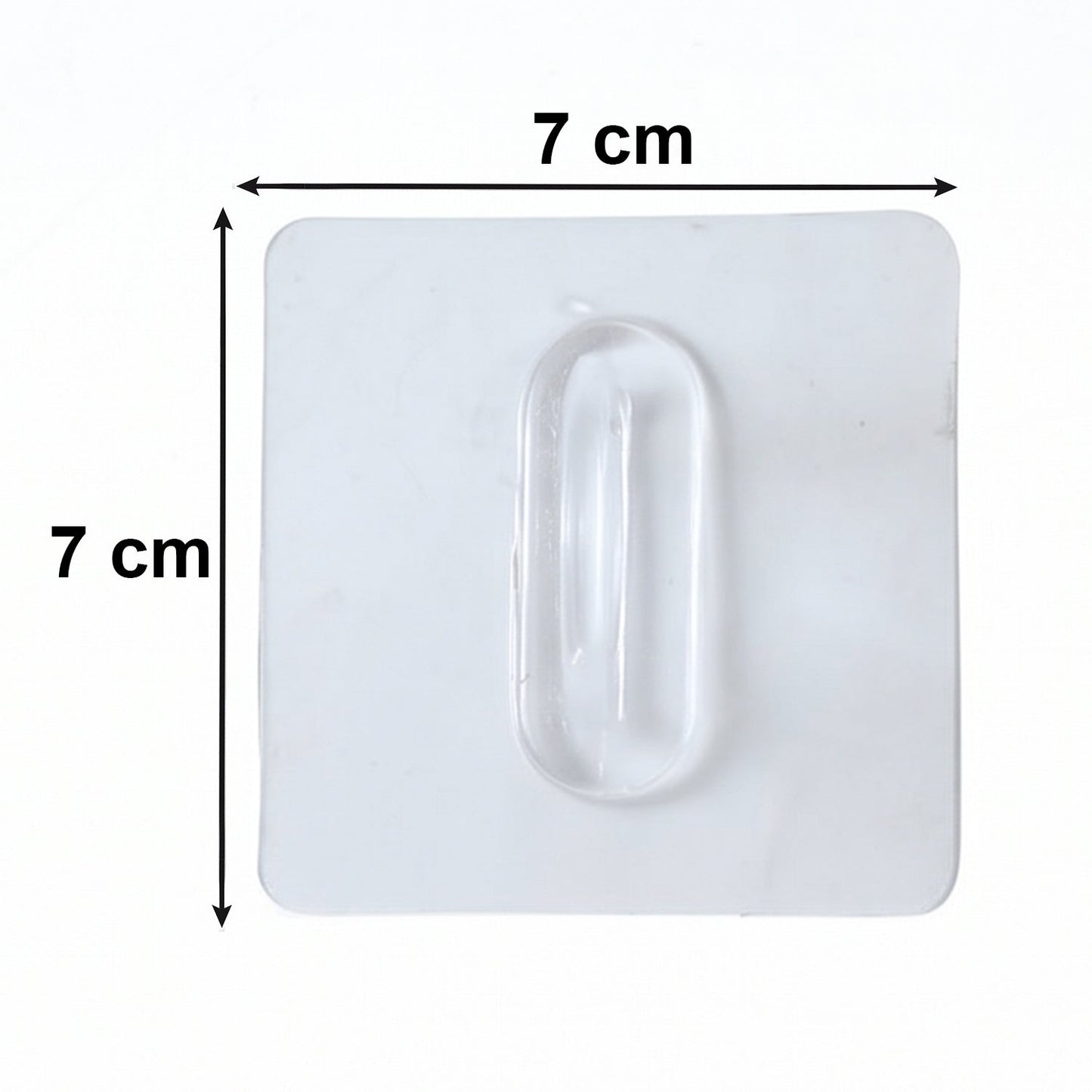 Versatile transparent wall hook for various surfaces