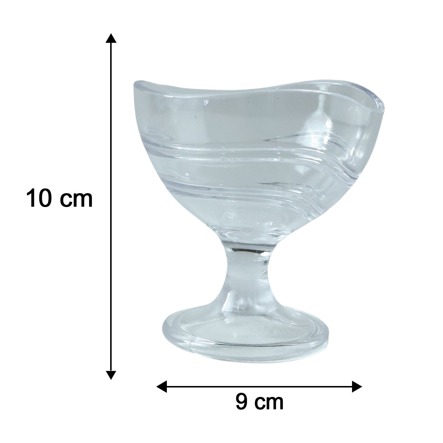 Dimensions diagram of Supermom unbreakable dessert bowls