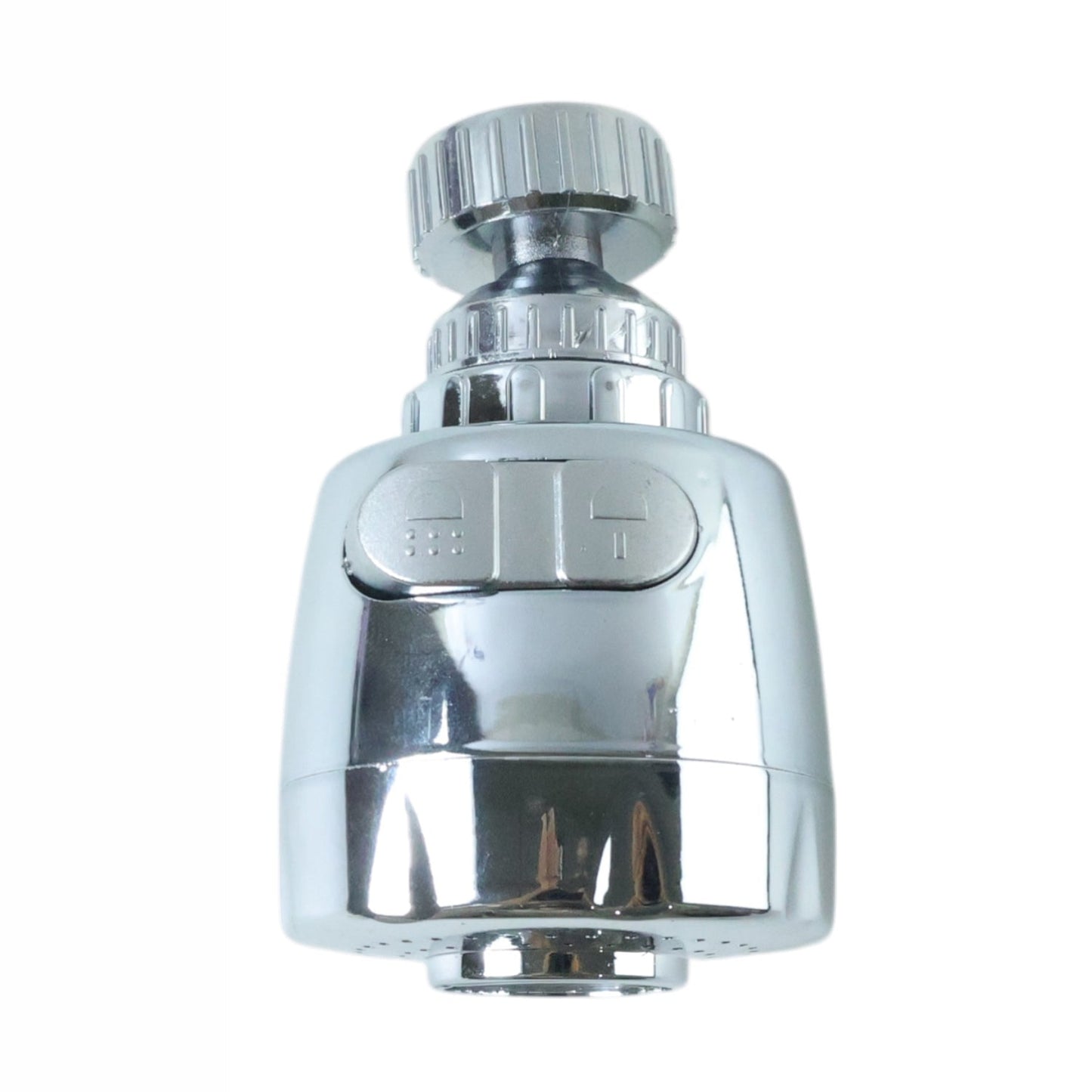 Flexible rotating faucet nozzle with dual flow modes