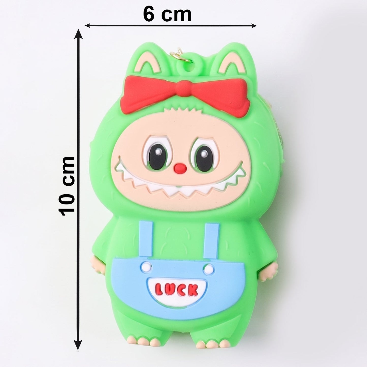 Durable silicone mini pouch keychain for everyday essentials