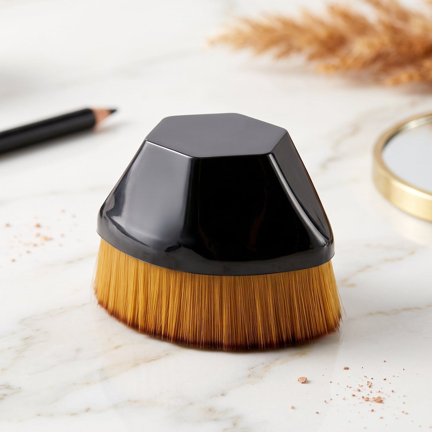 Foundation Makeup Brush – Soft Bristles & Portable Case | BeautyBare (B Grade)