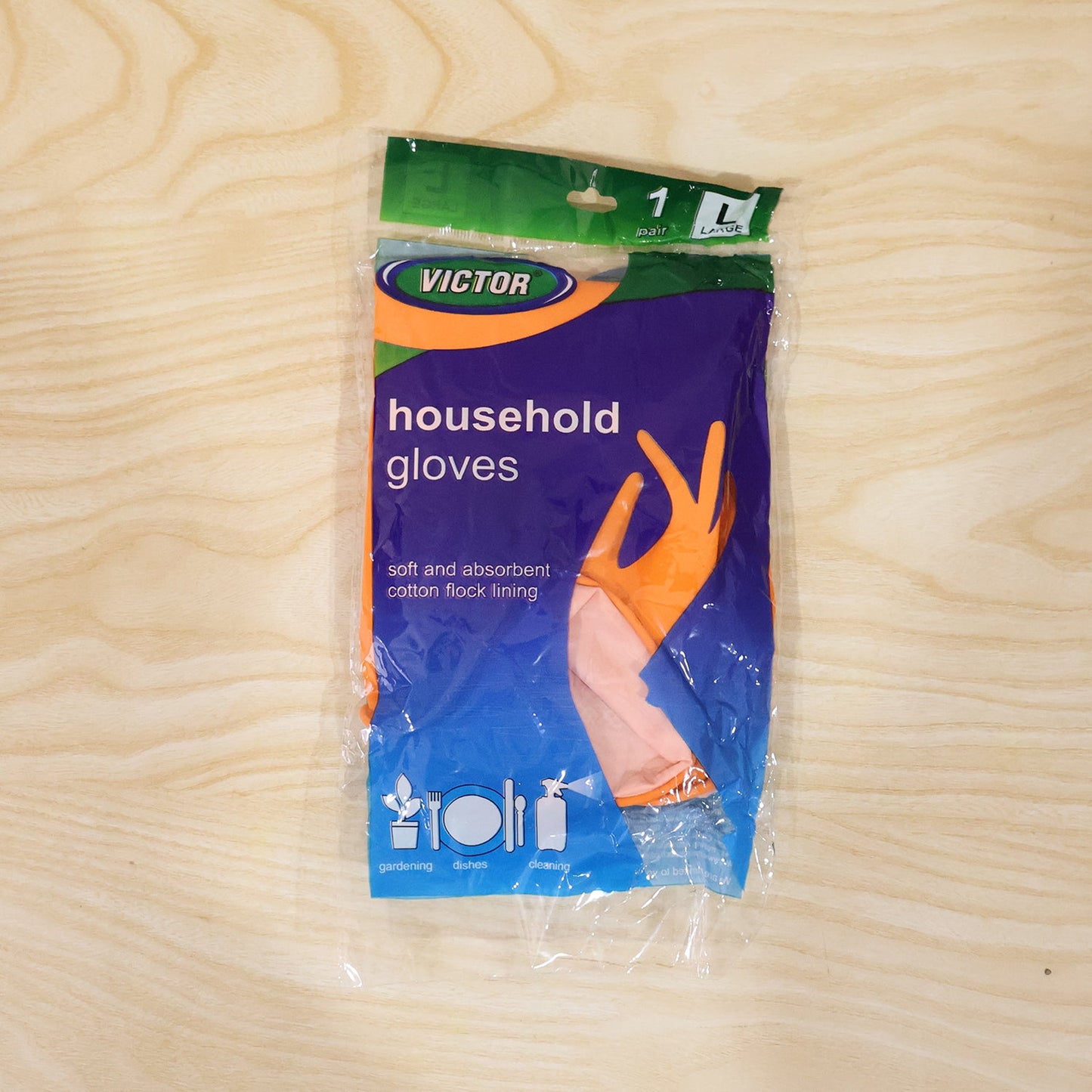 Orange rubber gloves suitable for daily kitchen cleaning