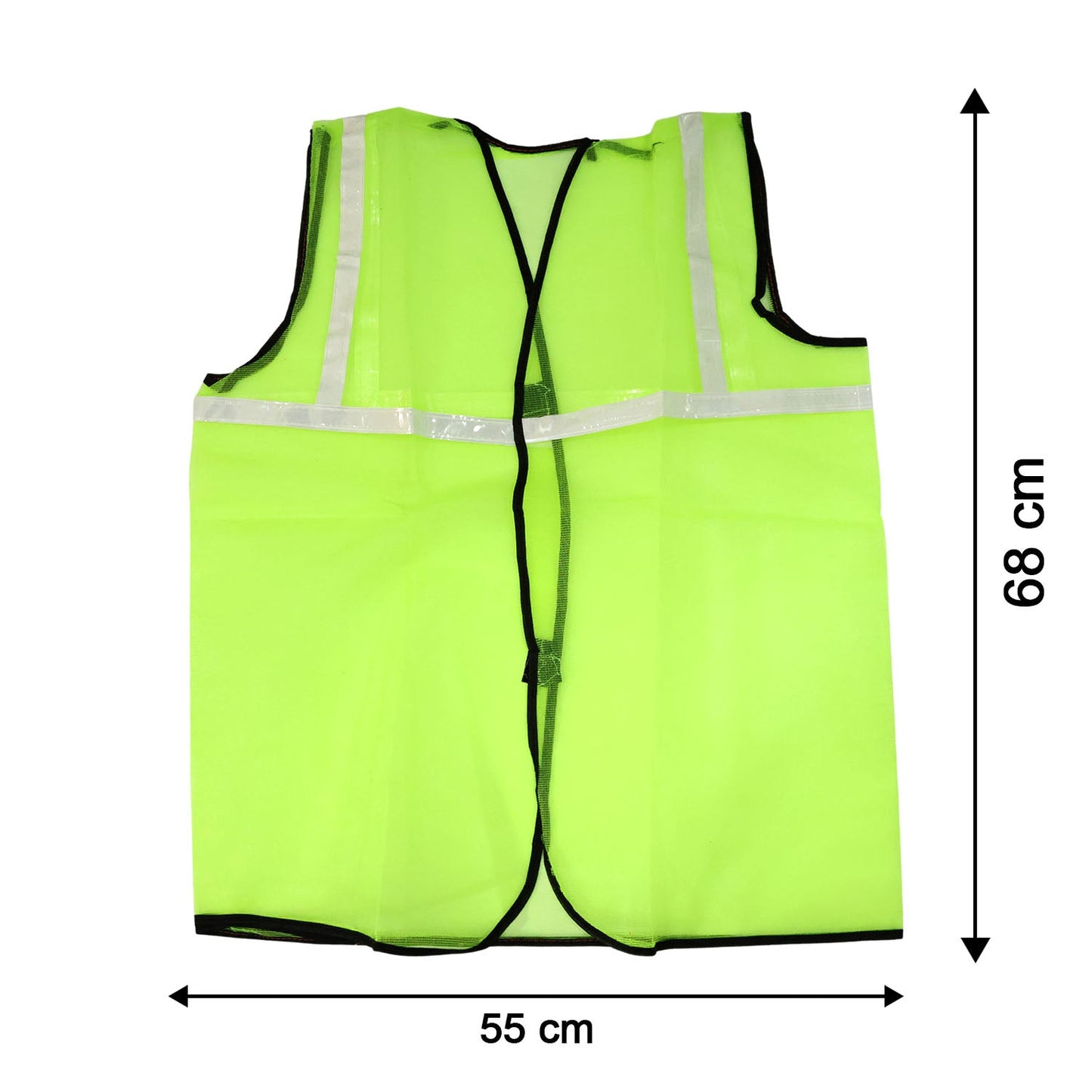 Size chart for the reflective safety jacket to ensure a perfect fit.