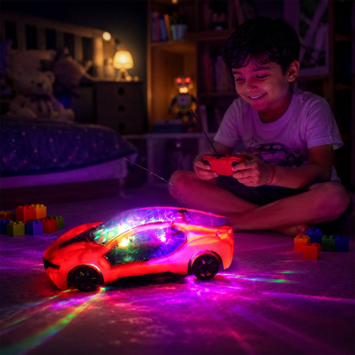Remote Control Car for Kids – Fast Steering & Lights | Spark Tots