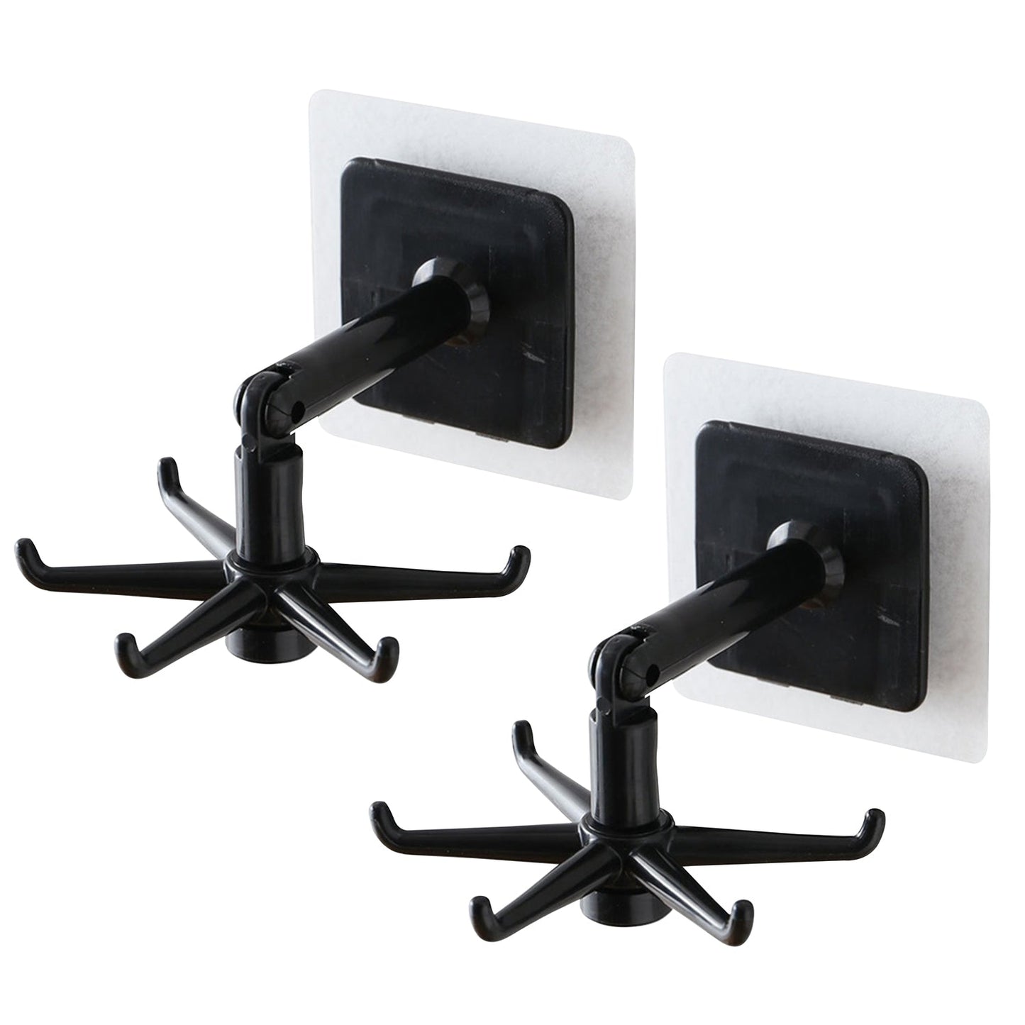 Brown box containing versatile rotatable hooks for home storage solutions.