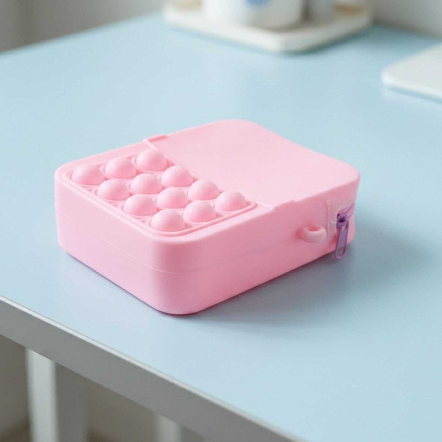 Trendy kids pop it purse with fun sensory silicone bubbles