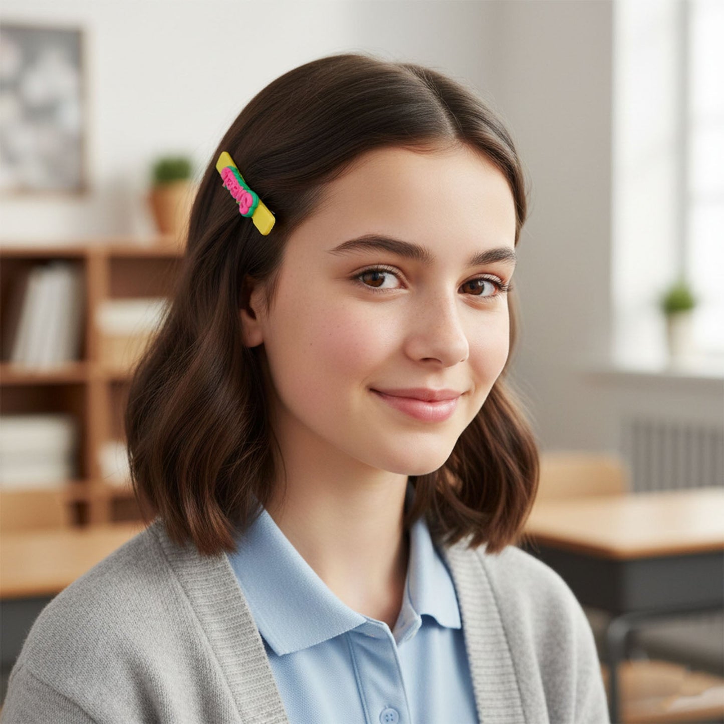 Individual clip from Sweet Text decorative hair clip set