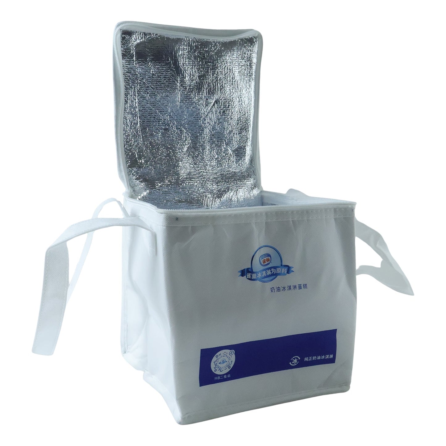 Reusable insulated food carry bag for picnics office or school