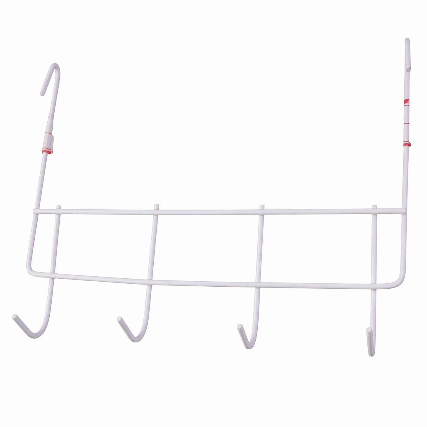 Over the Door Metal Hook Rack – Space Saving 4 Hook Organizer