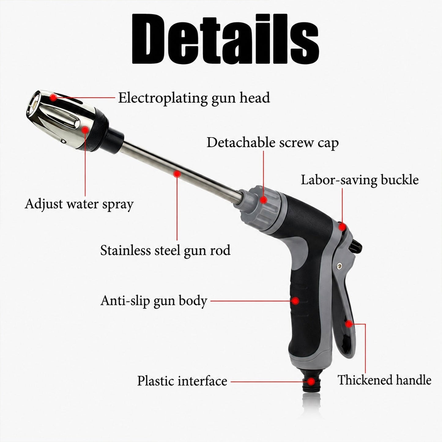 Pressure washer gun car garden