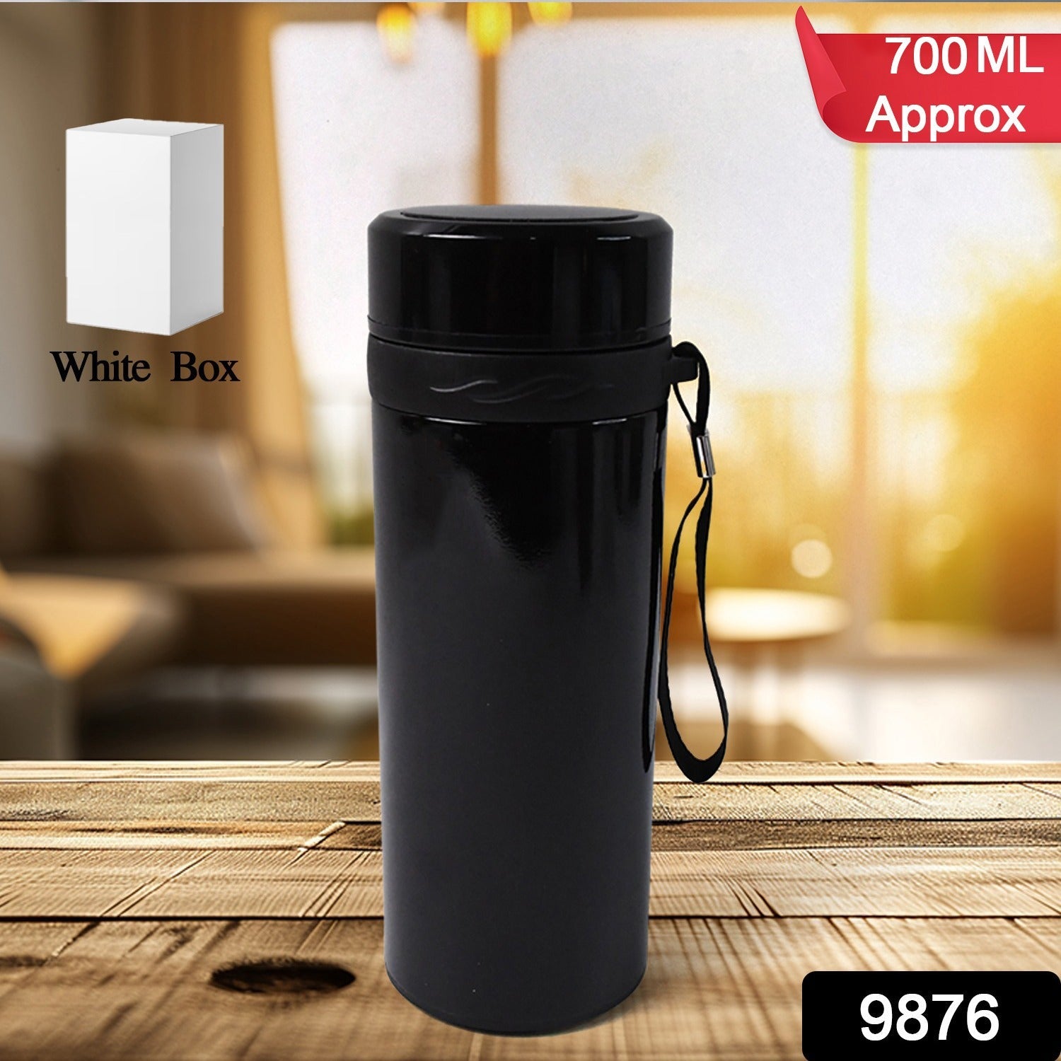 700ml insulated stainless steel vacuum thermos flask for travel and sports