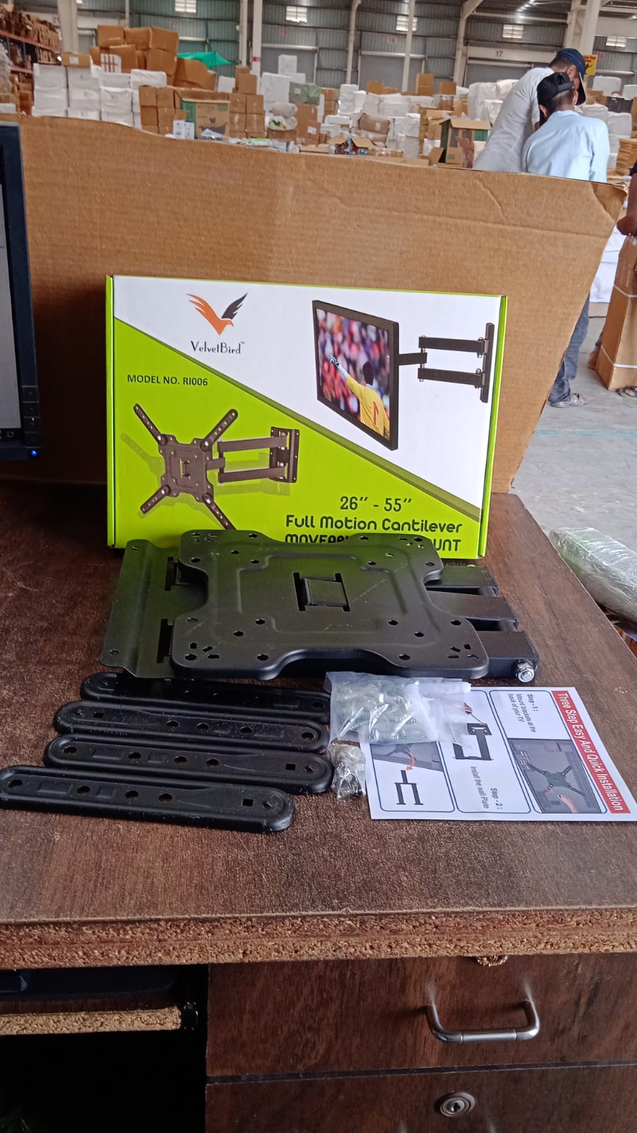 Heavy duty universal TV wall mount bracket showcasing full motion features