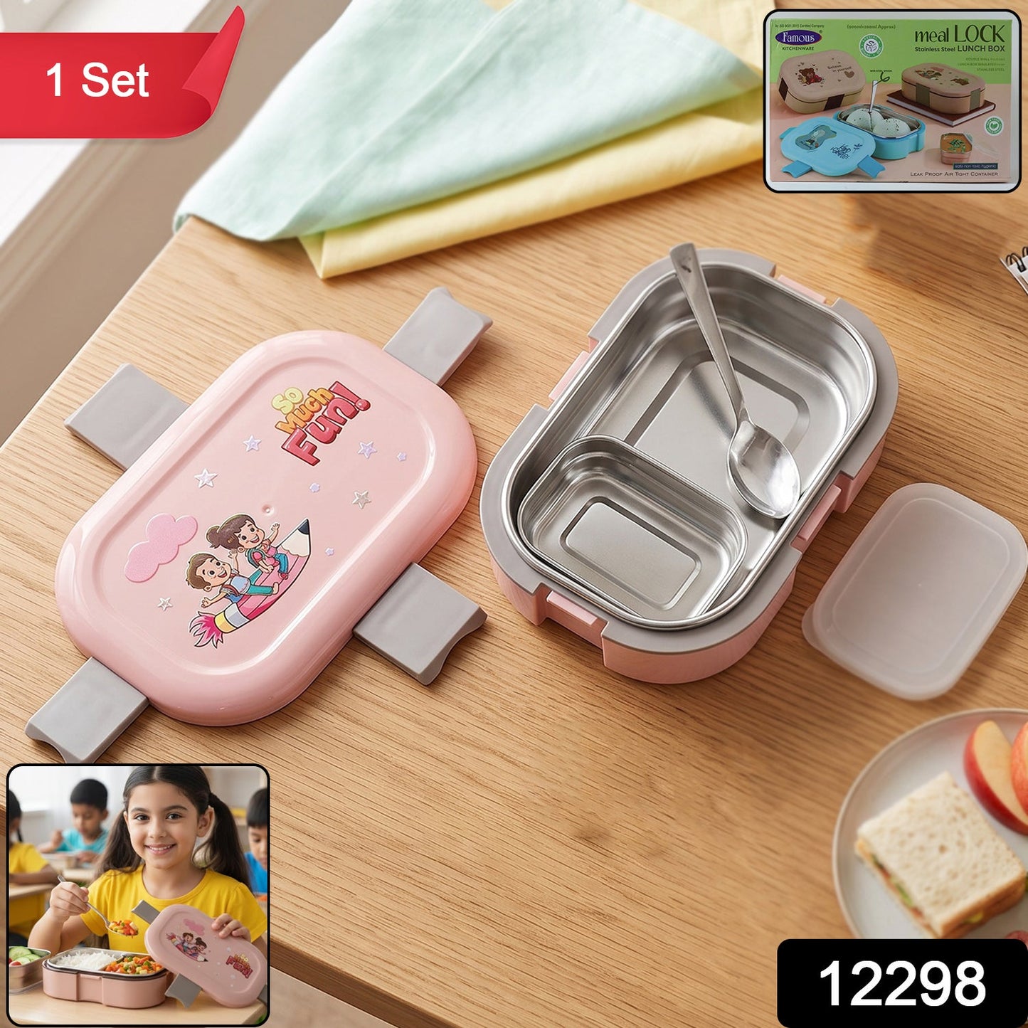 Leak-Proof Stainless Steel Lunch Box – Premium & Airtight