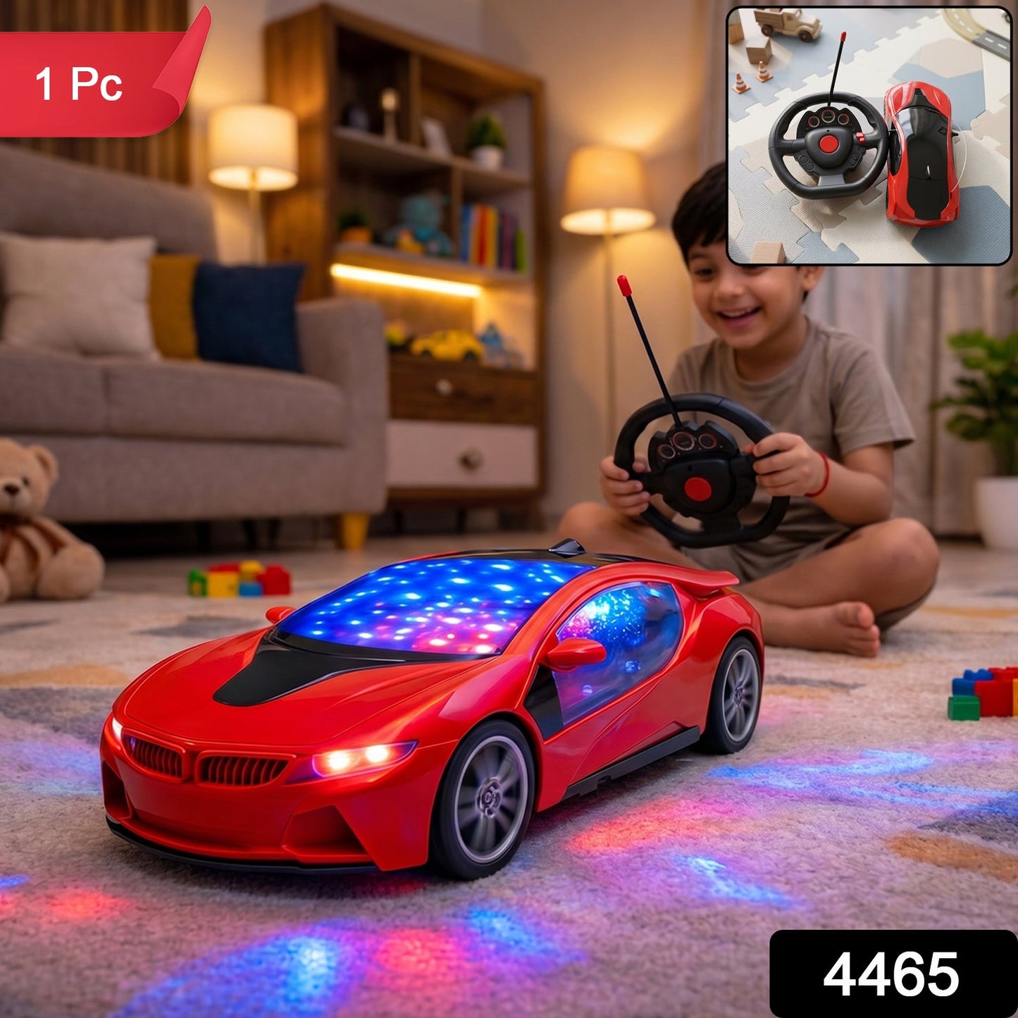 Remote Control Car for Kids – Fast Steering & Lights | Spark Tots