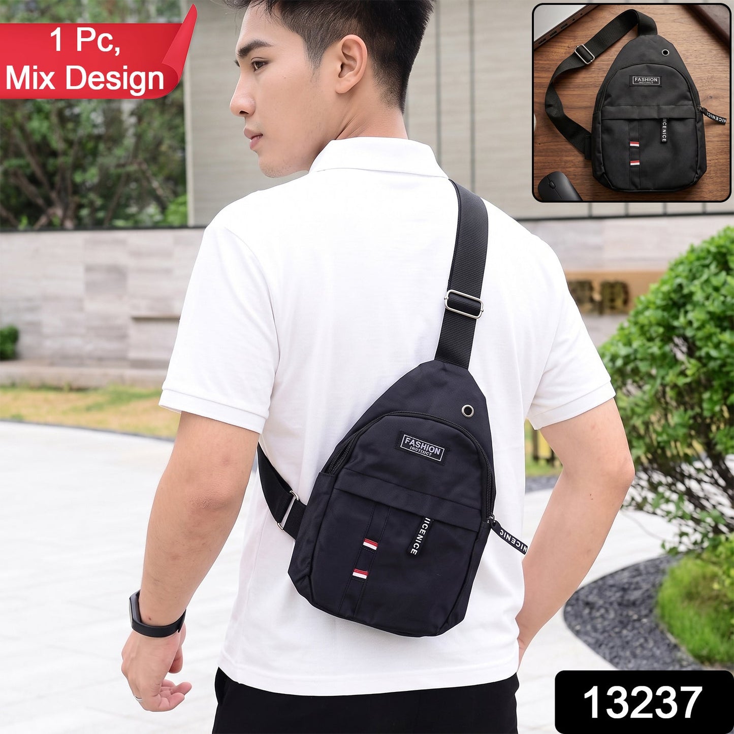 Waterproof USB Charging Sling Bag – Travel & Crossbody | FERVENT