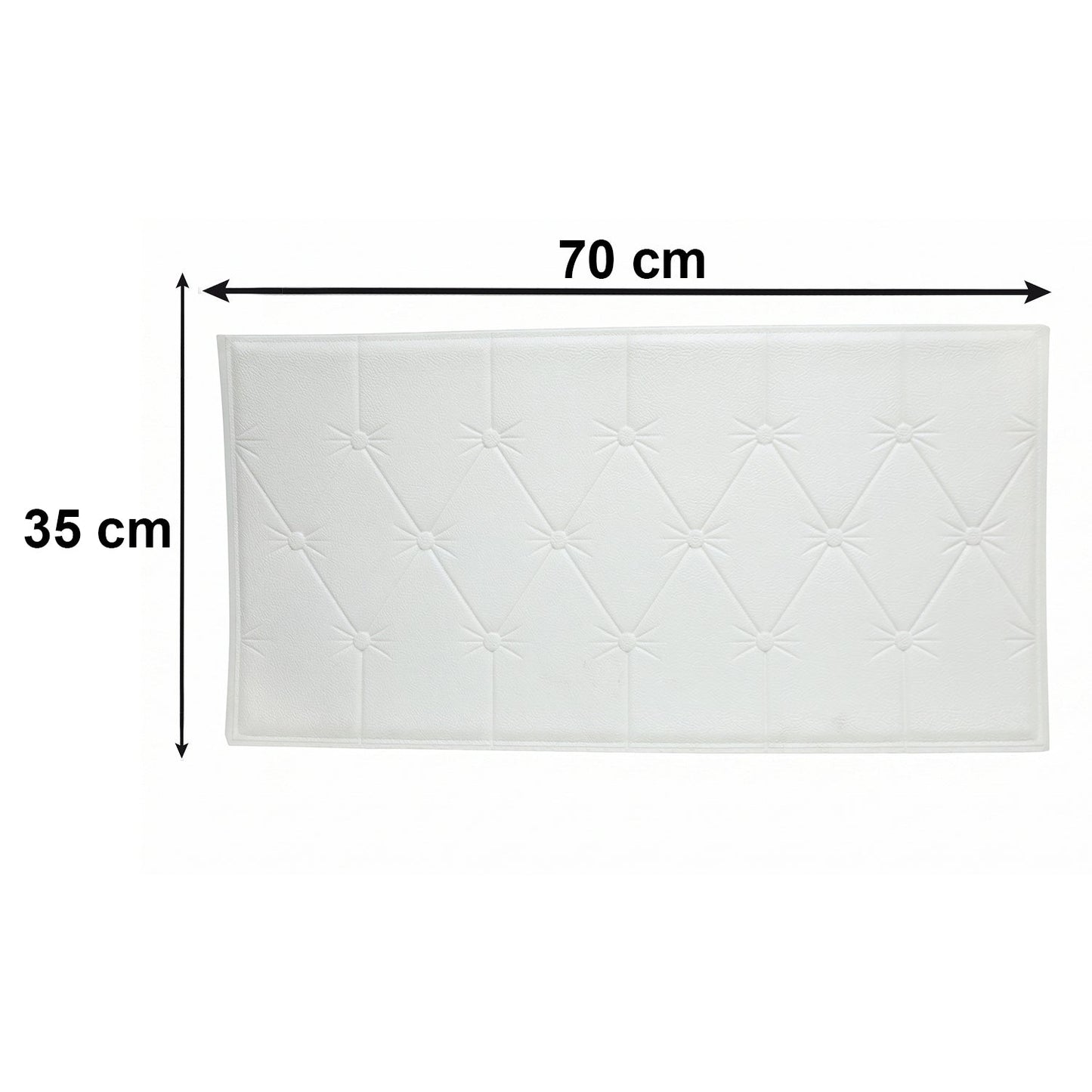 Bedroom decorative foam wall tile in white